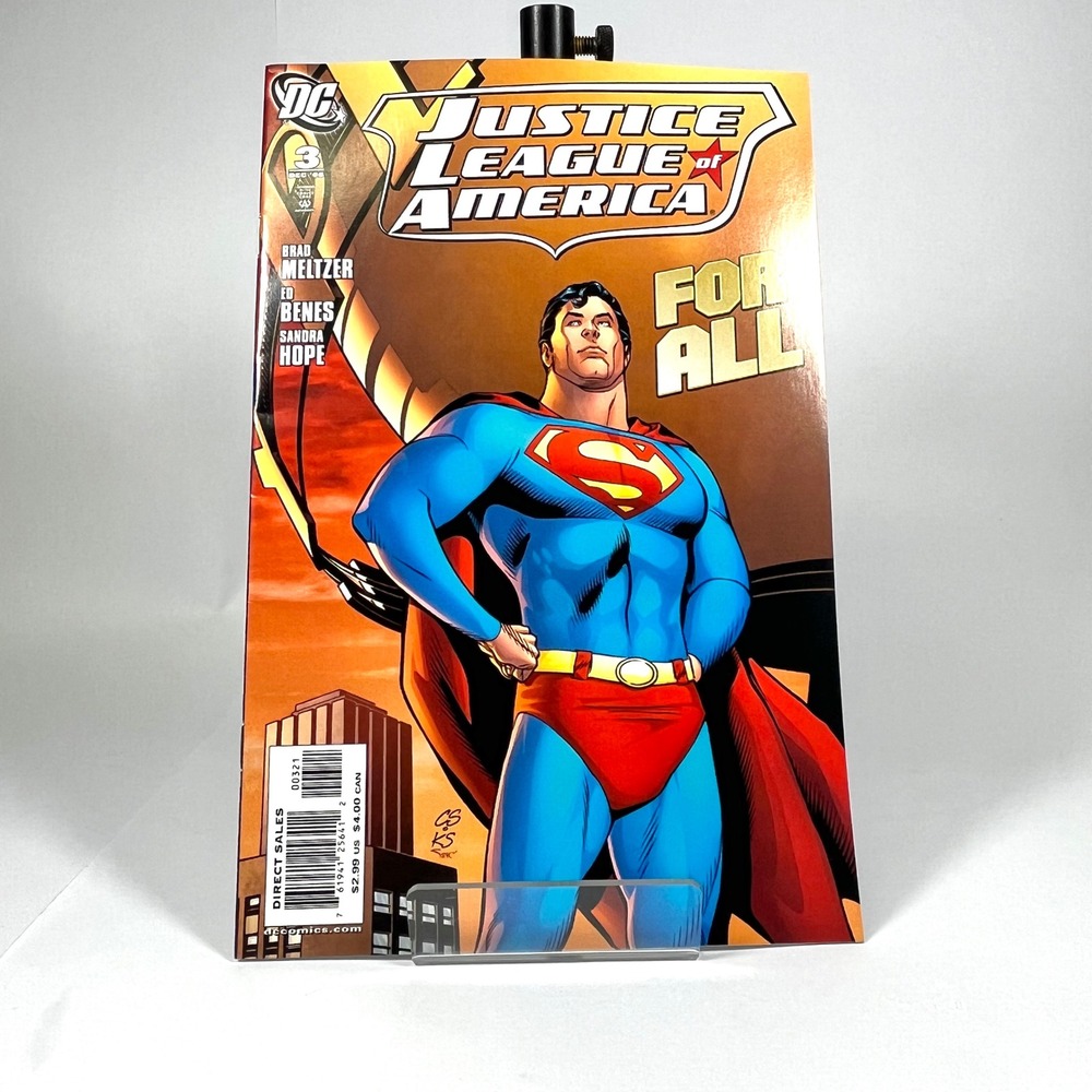 Justice League of America 3 DC Comics 2006 Meltzer Benes Superman Cover A NM